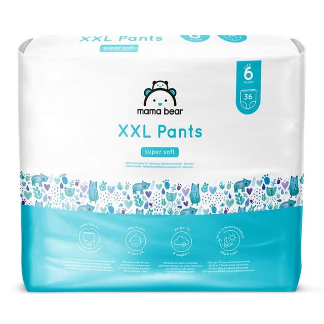🌟 Angebot: Mama Bear Höschenwindeln XXL Größe 6 (18-30kg), 72 Stück