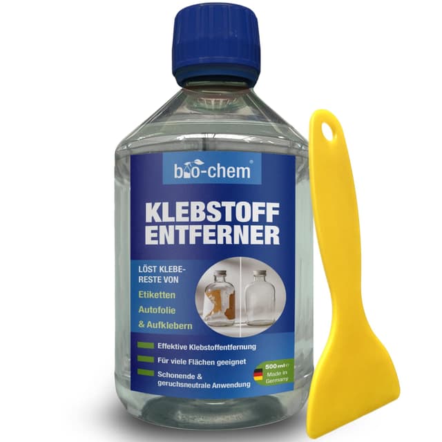 Bio-Chem Klebstoffentferner Etikettenlöser 500 ML 🚀 - Entfernt hartnäckige Etiketten & Klebereste