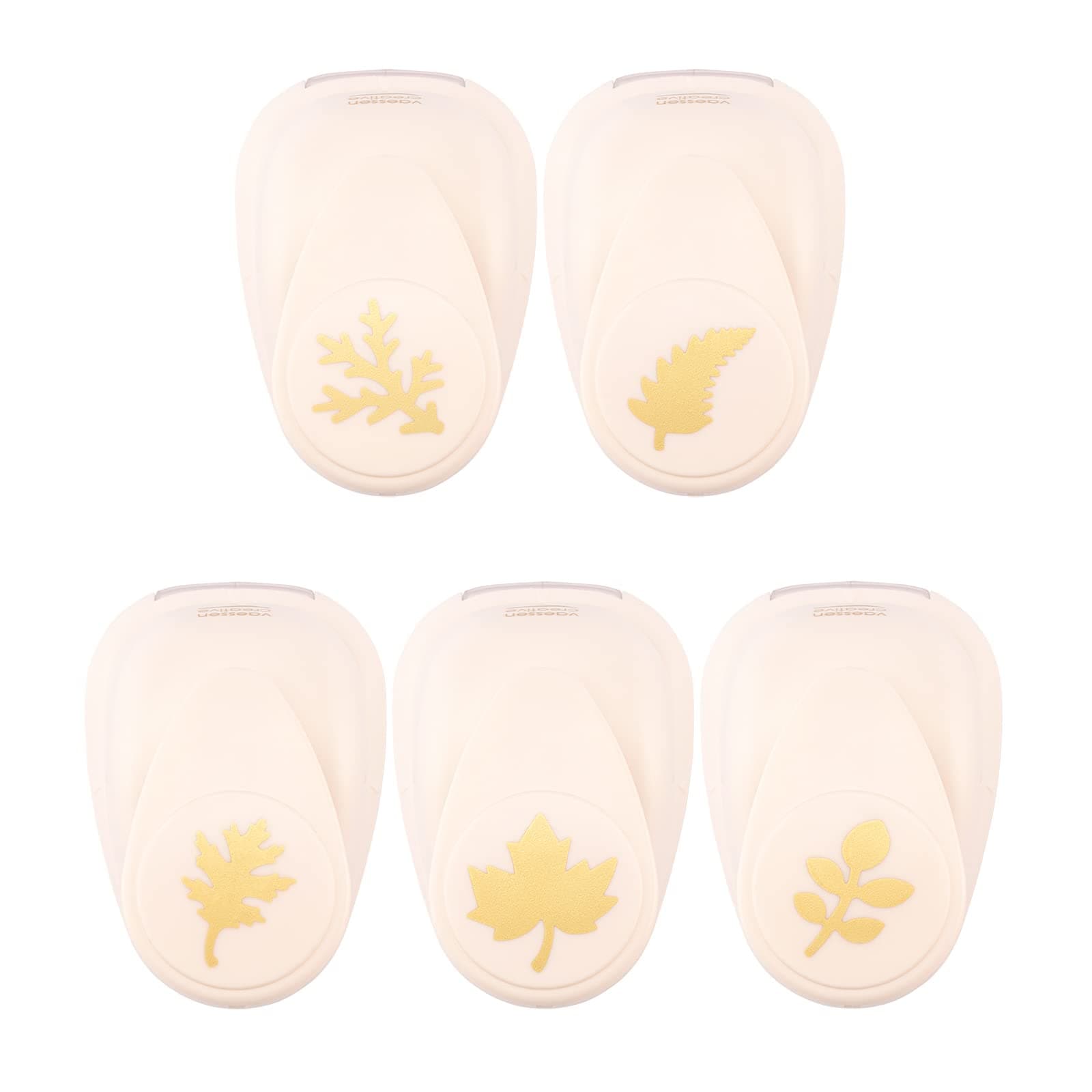 Vaessen Creative Stanzer Set - Motivstanzer - Herbst - 5 Stück - Tonpapier und Bastelmaterial bis zu 250 g/m²