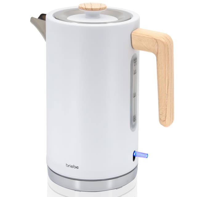 🌿 briebe Nordic Wasserkocher 1,7L Elektrischer Teekocher 2200W Schnell Aufheizend 🌟