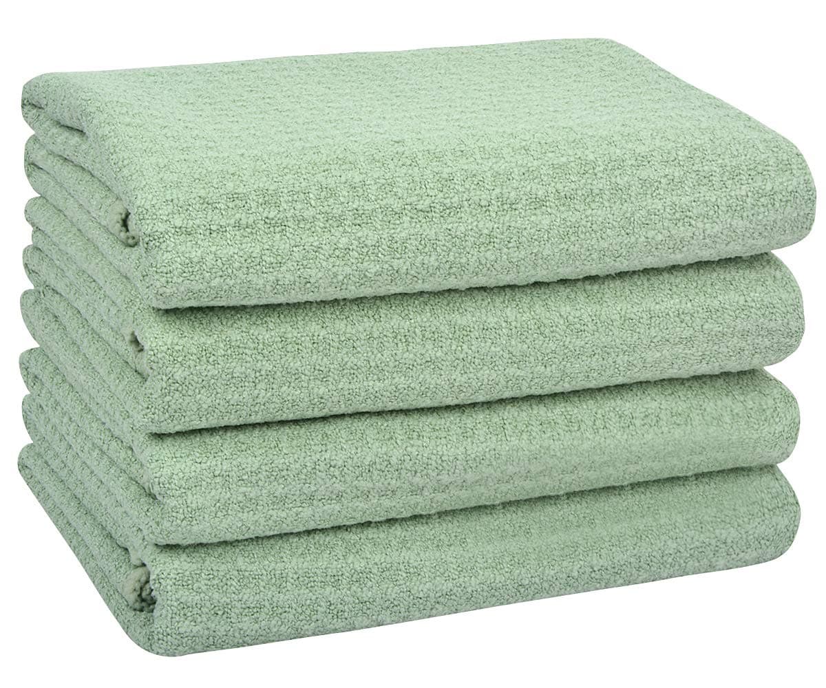 🌟 Super Deal! VIVOTE Microfaser Geschirrtücher 40 x 60cm, Grün Küchentücher (4 Stück)