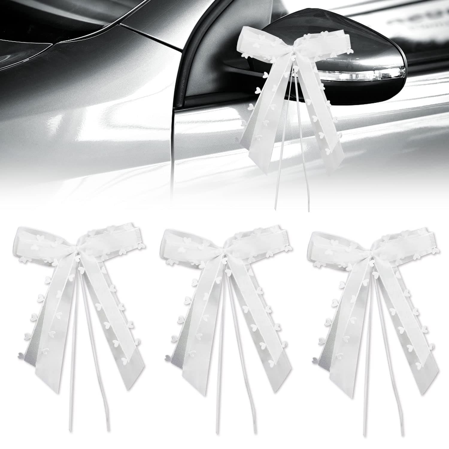 30 Stück Autoschmuck Hochzeit Schleifen Hochzeit Deko Set 💖