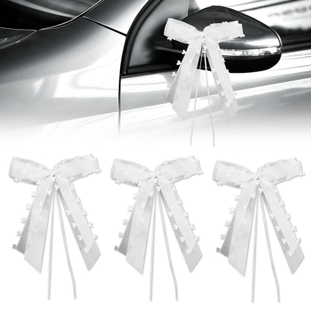 30 Stück Autoschmuck Hochzeit Schleifen Hochzeit Deko Set 💖