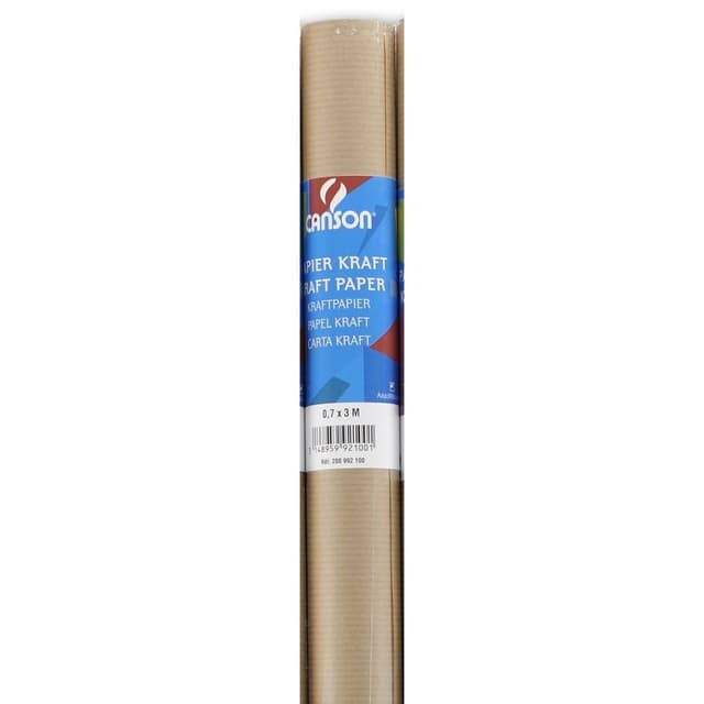 🎨 Großer Rabatt! CANSON Packpapier, braun, 60 g/qm, 700 mm x 3 m - Nur 2.97€
