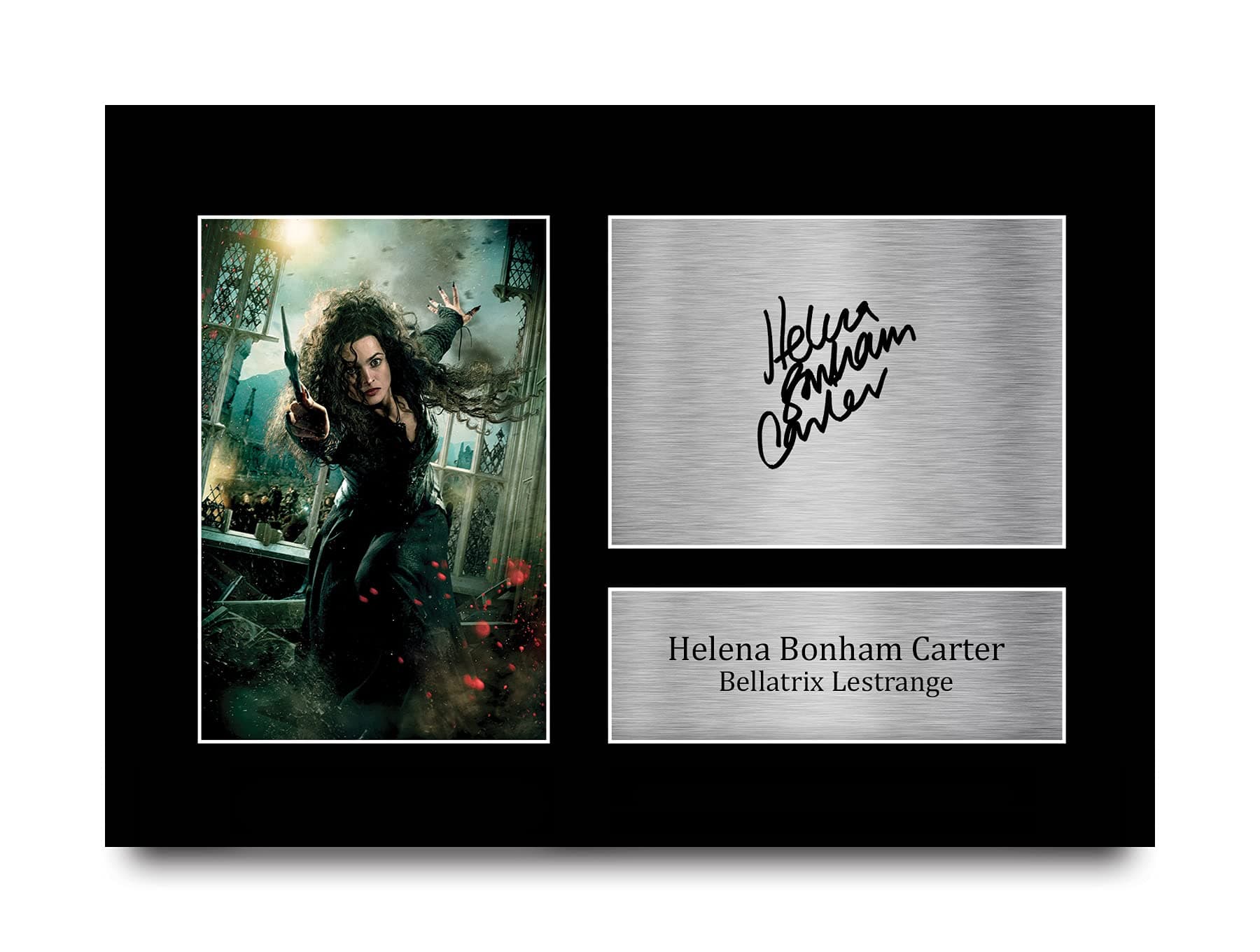 HWC Trading A4 Helena Bonham Carter Harry Potter Bellatrix Lestrange Geschenke gedruckt signiertes Autogramm Bild
