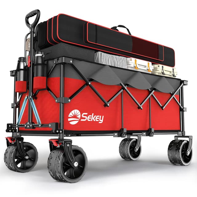 Sekey XXXL Bollerwagen Faltbar 300L 200KG Belastbar 🛒