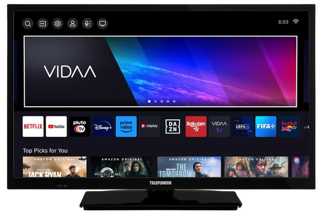 📺 Telefunken Fernseher 24 Zoll Smart TV VIDAA XH24VP550M HD Fernseher 🌟