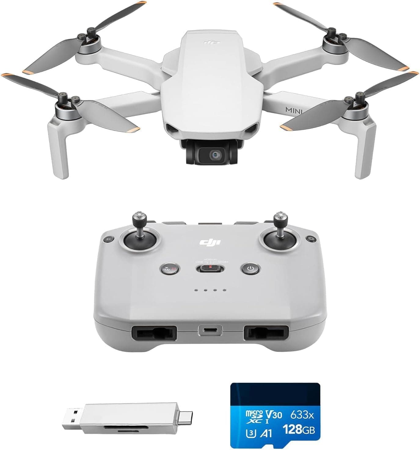 DJI Mini 4K Drohne 🚁 für Erwachsene - Unter 249g, 4K UHD Kamera, 3-Achsen-Gimbal, 10km Übertragung, C0 Zertifizierung