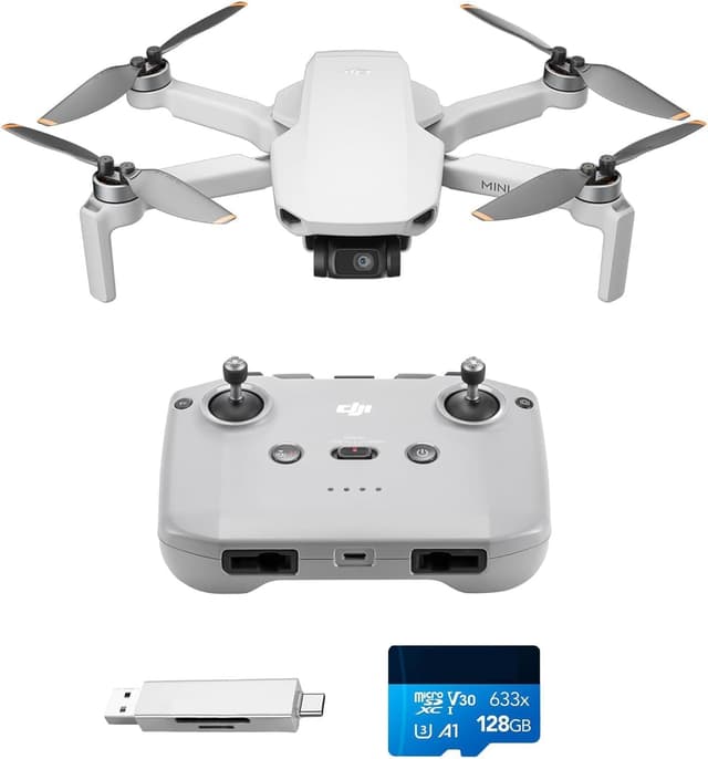 DJI Mini 4K Drohne 🚁 für Erwachsene - Unter 249g, 4K UHD Kamera, 3-Achsen-Gimbal, 10km Übertragung, C0 Zertifizierung