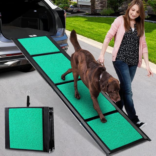 🐕 170cm Hunderampe Auto Klappbar für Große Hunde bis 110kg 🚗