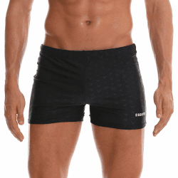 Arcweg Badehose Herren Eng Kurz 🏊‍♂️ Badeshorts mit Tunnelzug Schwimmhose Peinlichkeit Vermeidendes Pad Wassersport Kurze Hose UV Schutz Jungen Schwimmwear Schwarz L