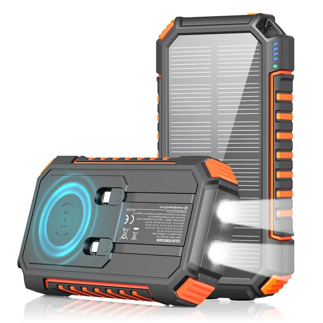 Wireless Solar Powerbank 27000mAh - Riapow 22,5W Schnellladung 🌞📱