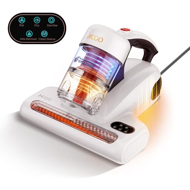 🌟 Angebot: JIGOO J200 Milbensauger für Matratzen mit LED-Anzeige und UV-Licht 🌟