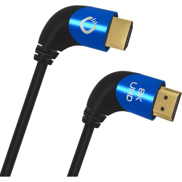 🔥 Super Angebot! Oehlbach Shape Magic 90 UHD - 8K Ultra High Speed 2.1 HDMI-Kabel - 48 Gbps - Schwarz 1,5m