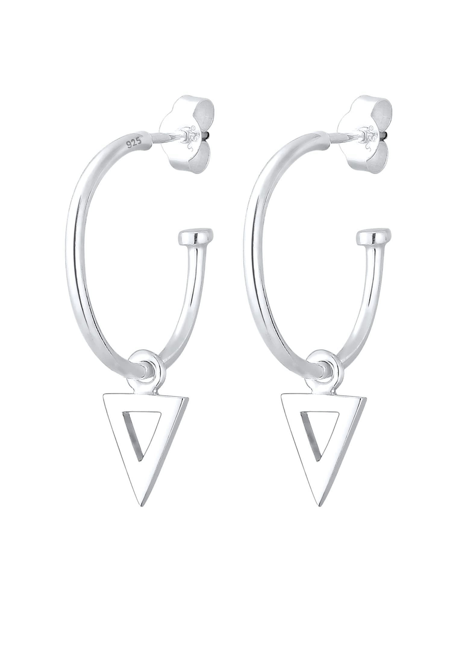 Elli Ohrringe Damen Creole Anhänger Trend in 925 Sterling Silber 💍🎁