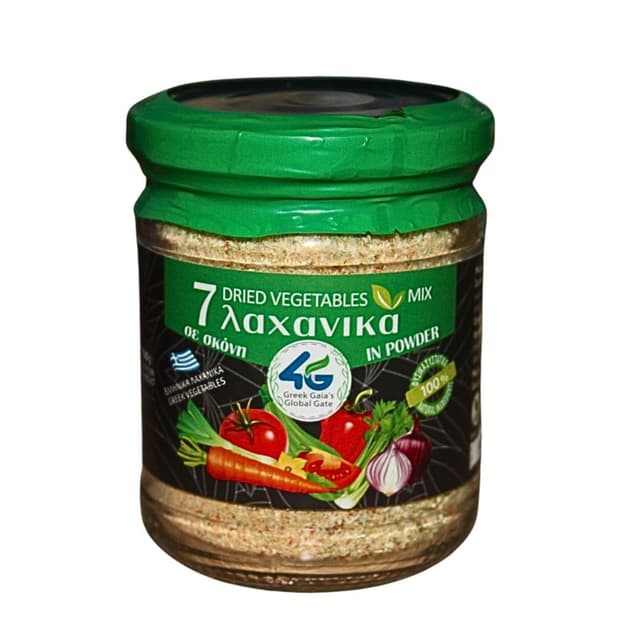 🌿🍅 7 Griechische Trockengemüse-Mischungen in Pulverform - Packung mit 2 x 80g
