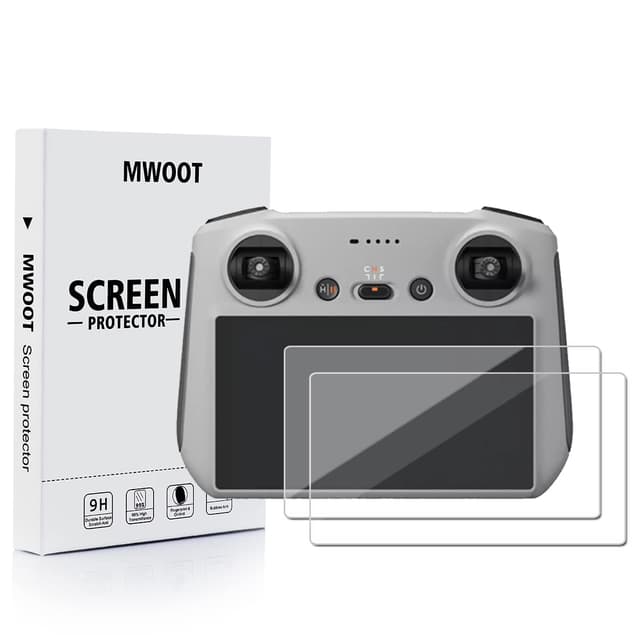 MWOOT 2 Stück Tempered Glass Schutzfolie für DJI Mini 3 Pro Fernsteuerung