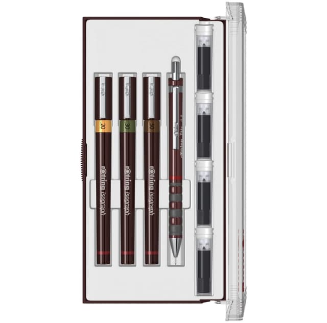 🎨 rOtring Isograph Fineliner Junior Set | 0,2 mm/ 0,3 mm/ 0,5 mm | 3 Stück 🛍️