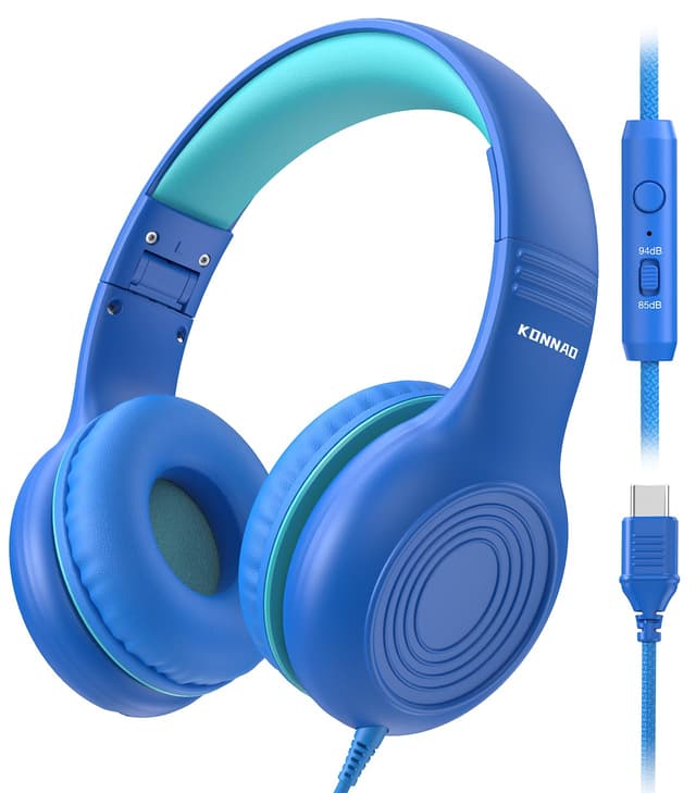 KONNAO Upgrade USB Typ C Kinder-Kopfhörer 🎧👦👧