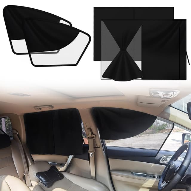 🌞🚗 Ytorgr 4 Stück Sonnenschutz Auto - Magnetisch | UV Schutz Hitzeschutz