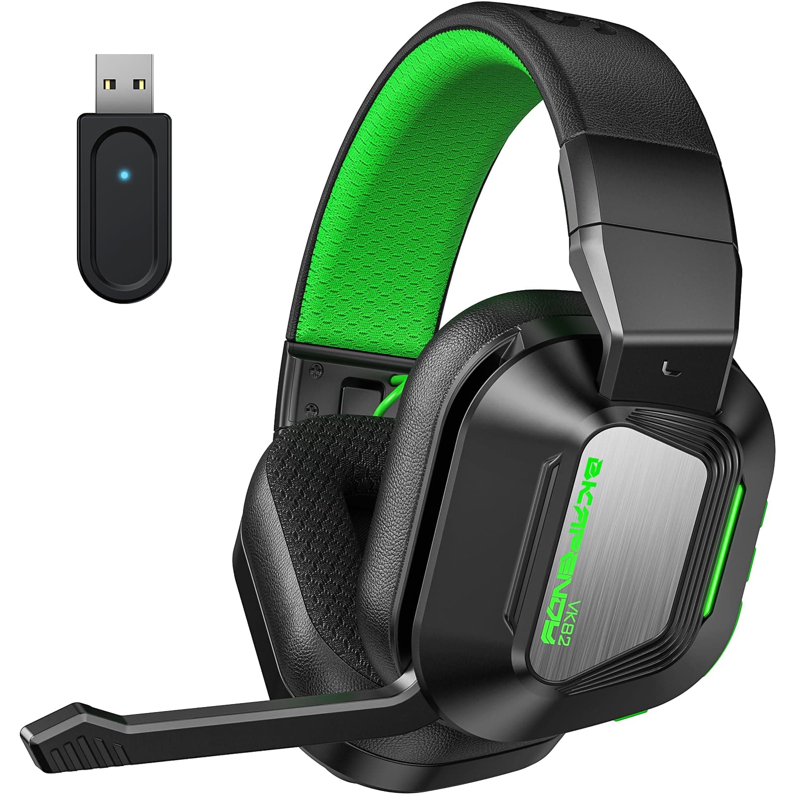 Skapendy Wireless Gaming Headset für PC, PS4, PS5 | 2.4Ghz Verlustfreies Sound Gaming Kopfhörer 🎧