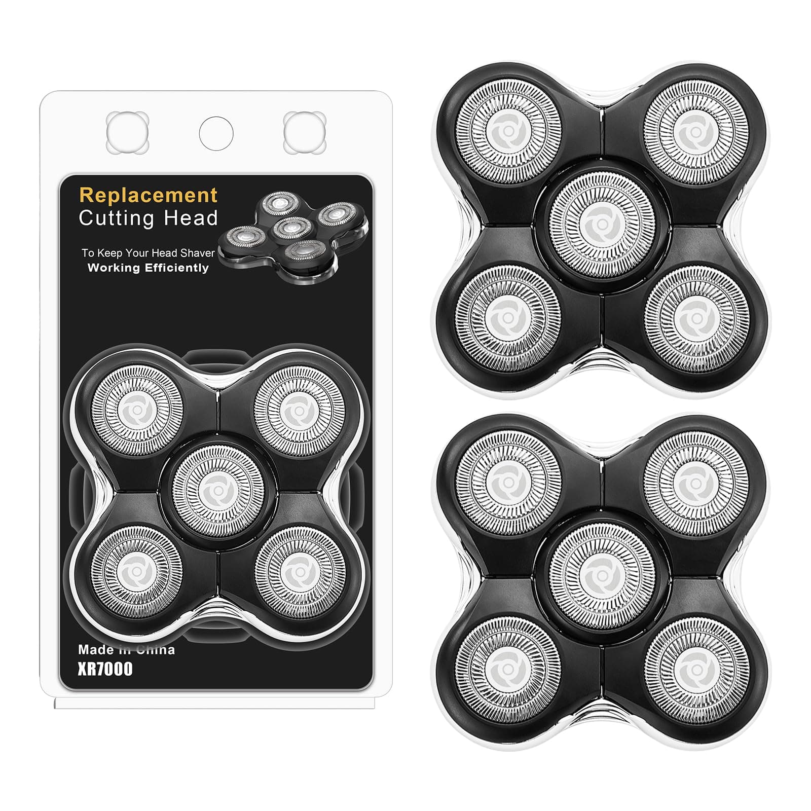 🪒 Rasierer Ersatzköpfe Kompatibel mit Remington Balder Glatzenrasierer XR1500, XR1501 und RX5 Ultimate Series Kopf Rasierer, 2er Pack