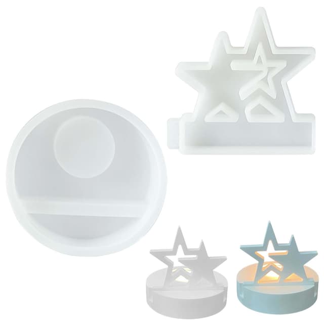 Joyek Einschieber Silikonform Stern für Teelichthalter und Kerzenhalter 🌟