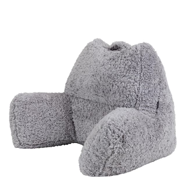 🧸 Icon Teddybär Rückenlehne Lesekissen, Grau - Sonderangebot!