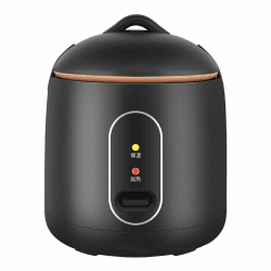 🍚 Zerodis Kompakter Reiskocher für zu Hause: Mini-Reiskocher Schwarz 🏠