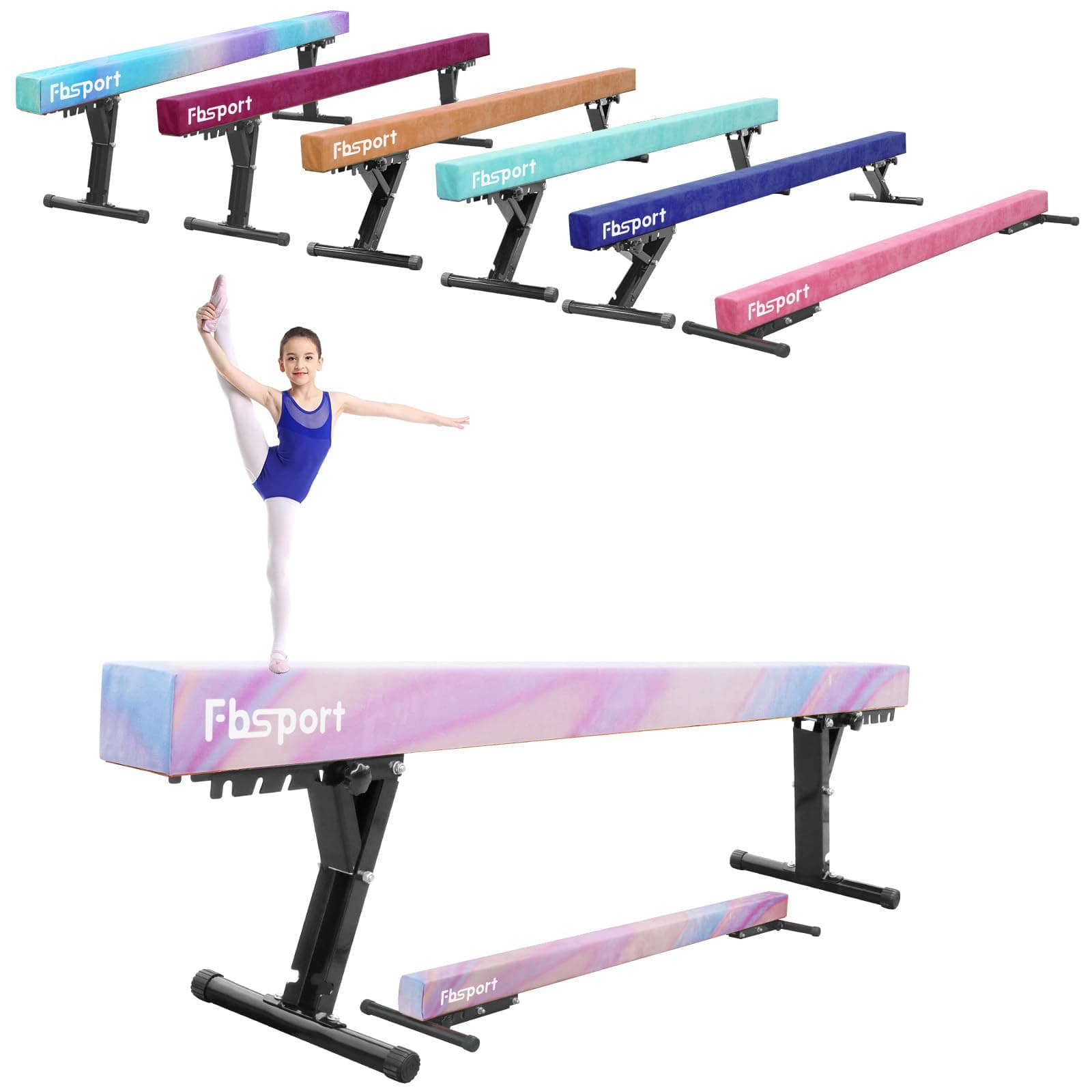 🌅 FBSPORT Schwebebalken für Kinder Gymnastik Balance Beam 244CM