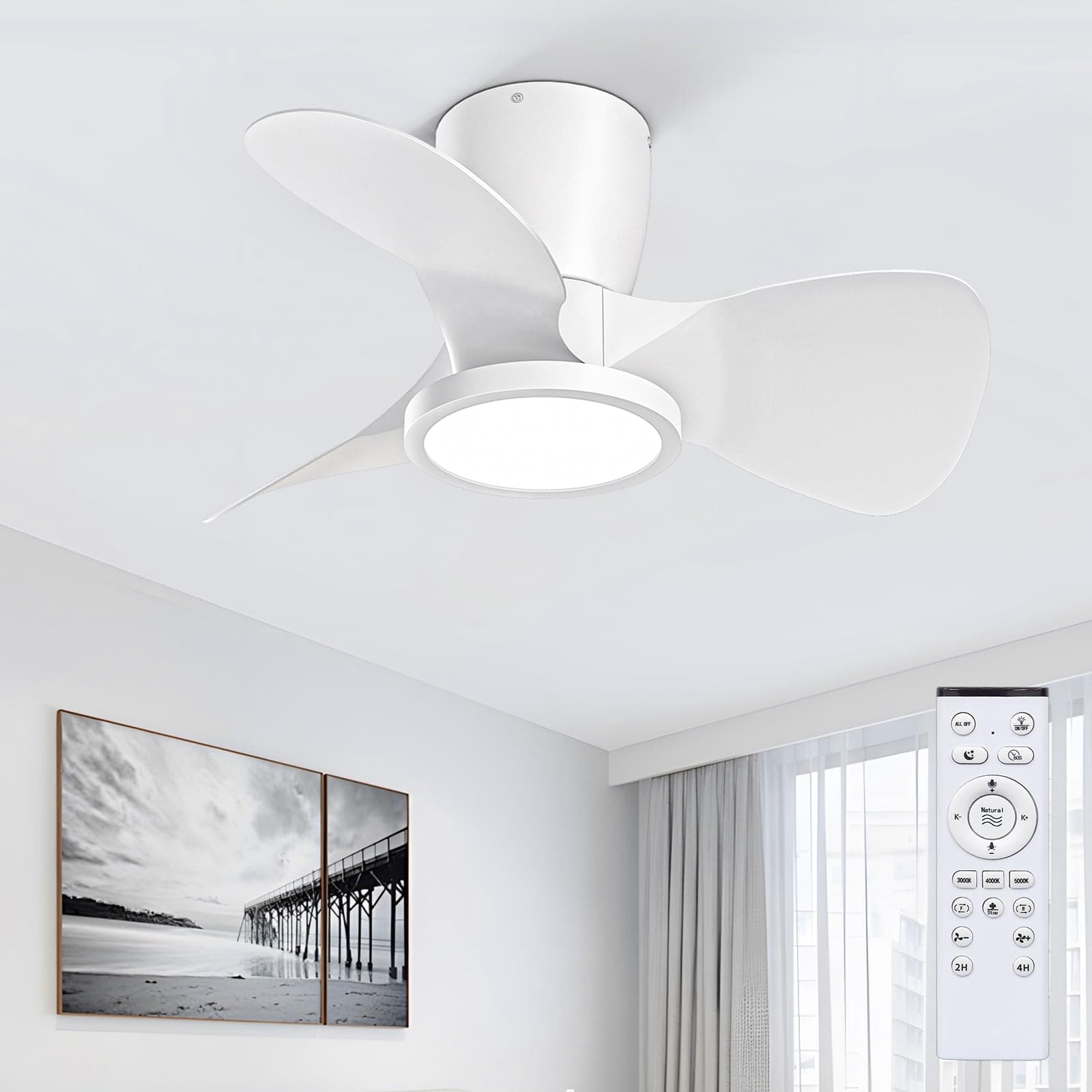 Ateroll Deckenventilator mit Beleuchtung - Kompakt & Leistungsstark 🌬️💡