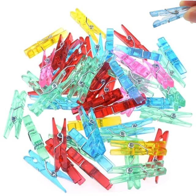 JJiaoLinin Frühling Hängende Clips - 100 Stück Mini Klammern für Fotos und Lichterketten 📷✨