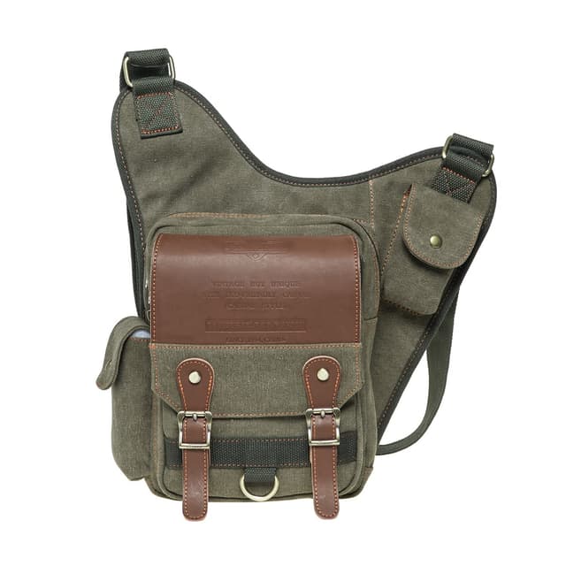 KAUKKO Messenger Bag Herren Umhängetasche für Sport Outdoor (Grün JNL-SG-08) 🎒🌿