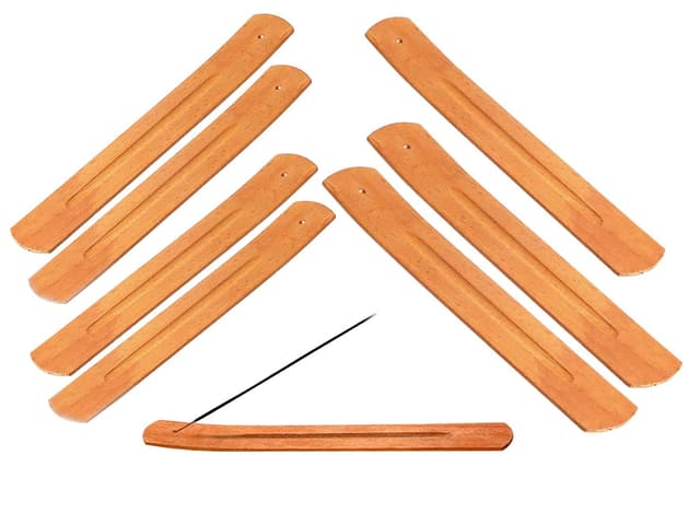 🕯️ 8PCS Bambus Holz Räucherstäbchen Halter Weihrauch Brenner - Home Fragrance Decor