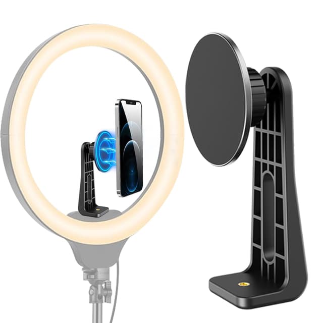 HAFOKO Magnetisch Stativhalterung Adapter Base 360°Drehbar Universal Telefon Stativhalterung 📱💡📸