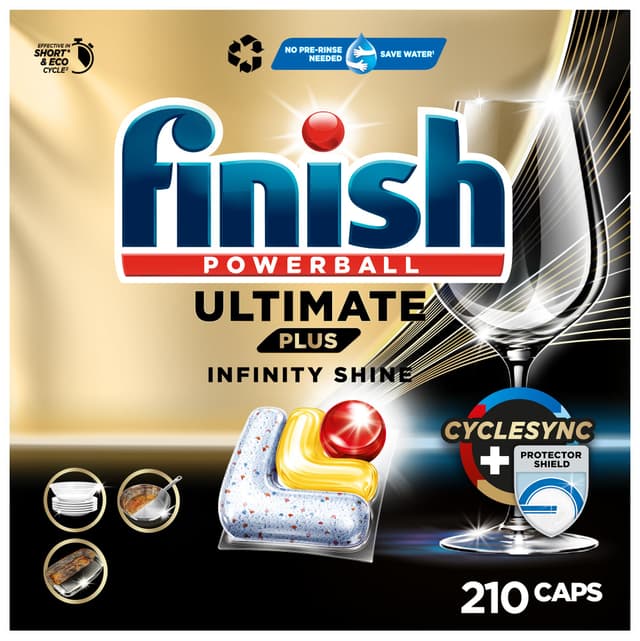 Finish Ultimate Plus Infinity Shine Citrus Spülmaschinentabs 🍋 - 210 Tabs