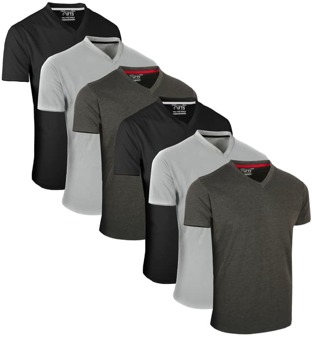 🔥 Angebot: FULL TIME SPORTS® 6er-Pack kurzärmlige T-Shirts für Herren