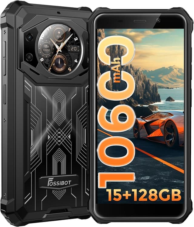 📱 FOSSiBOT F101 Pro Outdoor Handy ohne Vertrag 15GB+128GB/1TB Schwarz