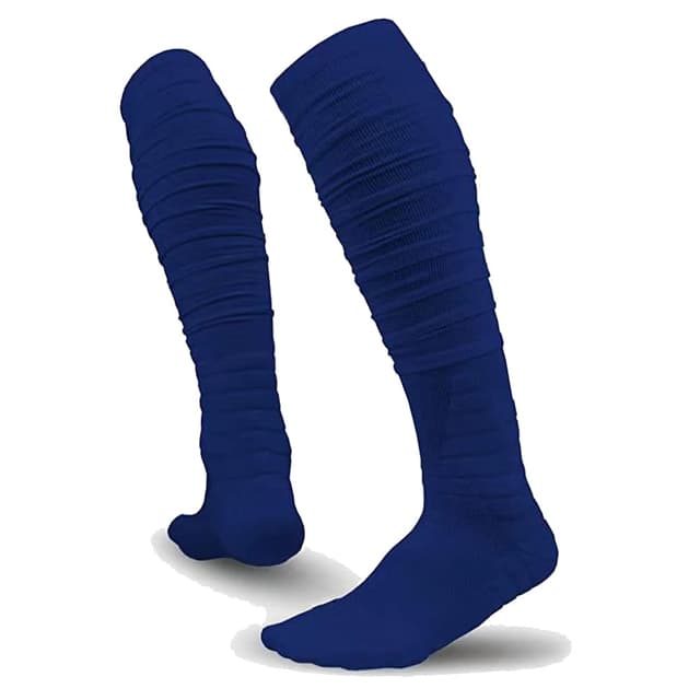 🧦 Alienjoy Männer Scrunch Fußball Socken Extra lange gepolsterte Knie High Baseball Sportsocken | Blau