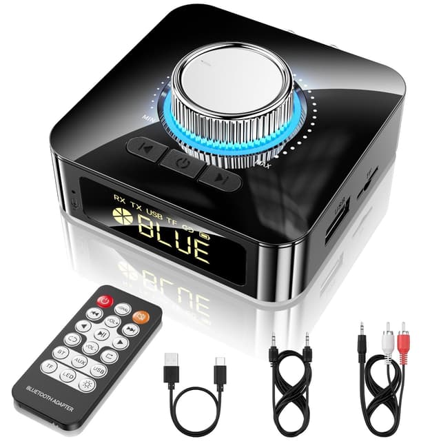 GlasFlength Bluetooth Adapter Stereoanlage 🎶 5.4 Bluetooth Empfänger