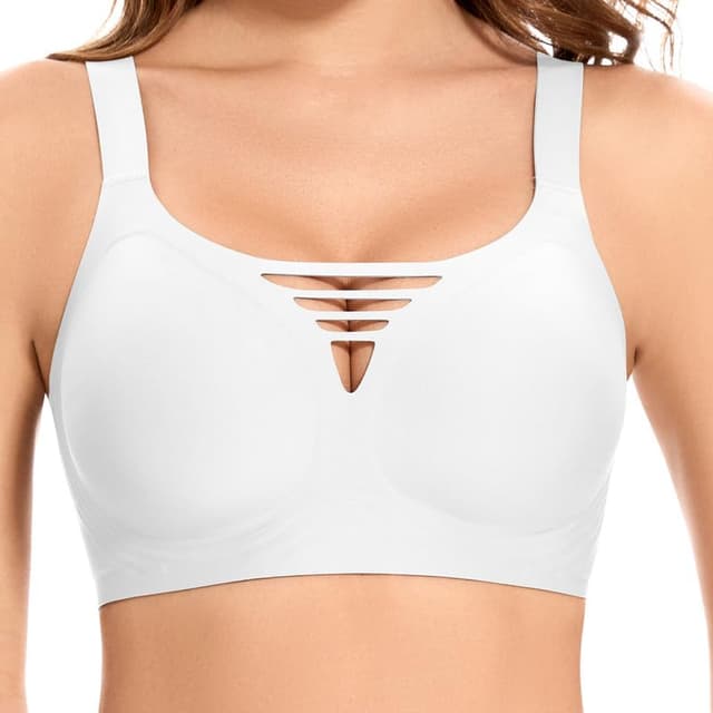 🌟 Jiuday Damen BH ohne Bügel Große Brüste Starker Halt Push Up BH 🌟