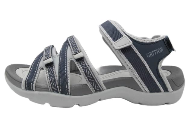 GRITION Sommer-Trekkingsandalen für Damen 🌼 Bequeme Wandersandalen - Grau Grün 39 EU 2128