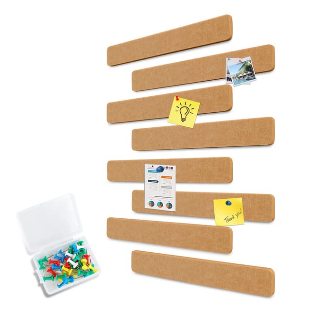 📌 Uoisaiko Filz Pinnwand Selbstklebend mit 40 Pinnnadeln - 8er Set
