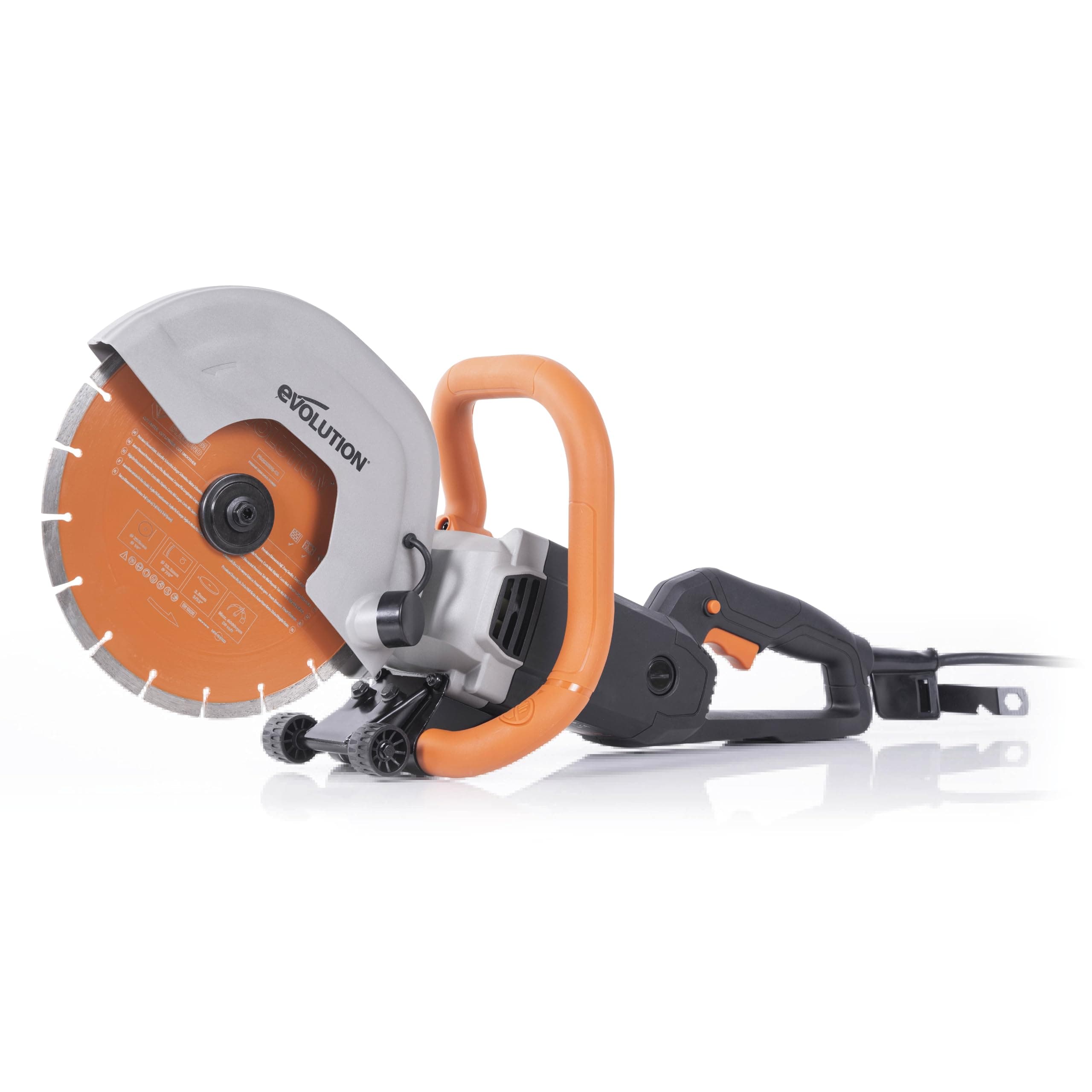 🔥 Evolution R255DCT Betonsäge - Elektrische Steinsäge 2000W - Premium Diamantblatt