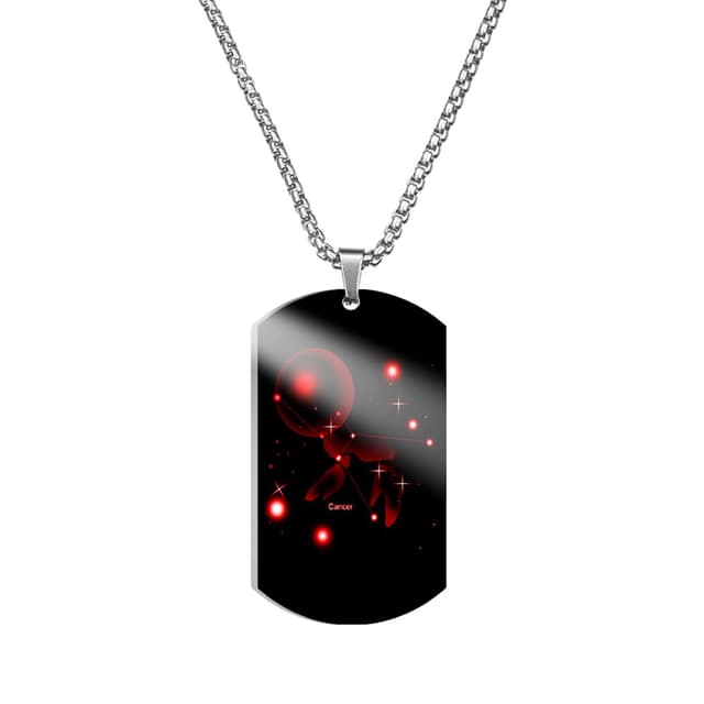 Caimeytie Halskette für Herren 🌟 Sternzeichen Anhänger 🎁 Geschenk für Männer
