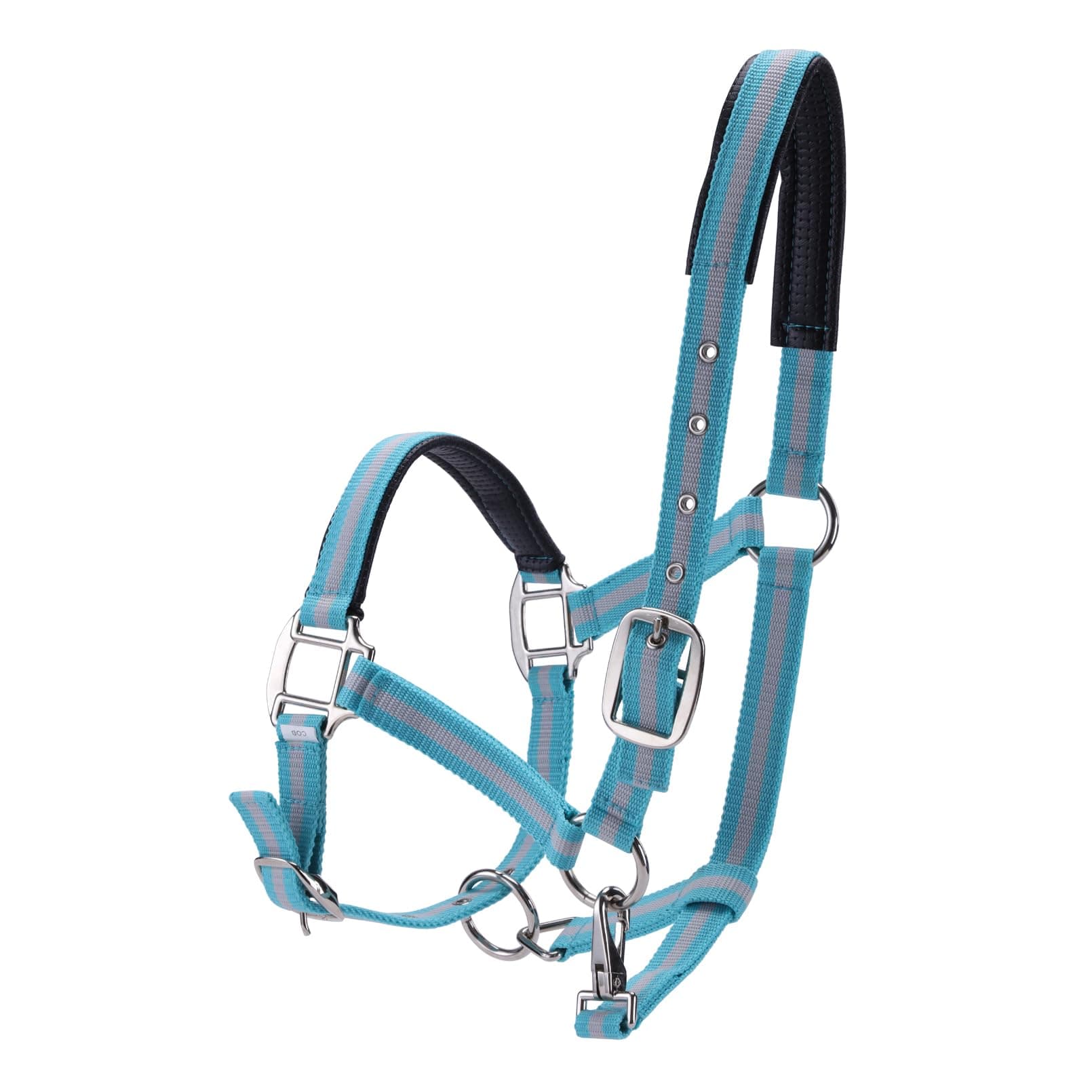 Gallopoff Halfter für Pferde 🐎 Verdickter Verstellbarer Halfter 🌟 Langlebig und Reißfest Pony Blau