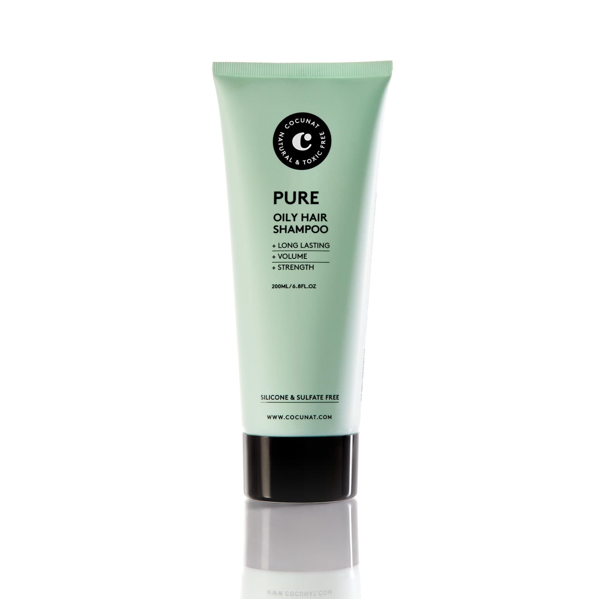 🌿🌟 COCUNAT Pure Shampoo für fettiges Haar | Reduziert Talgüberschuss | Sulfatfrei 🌿🌟