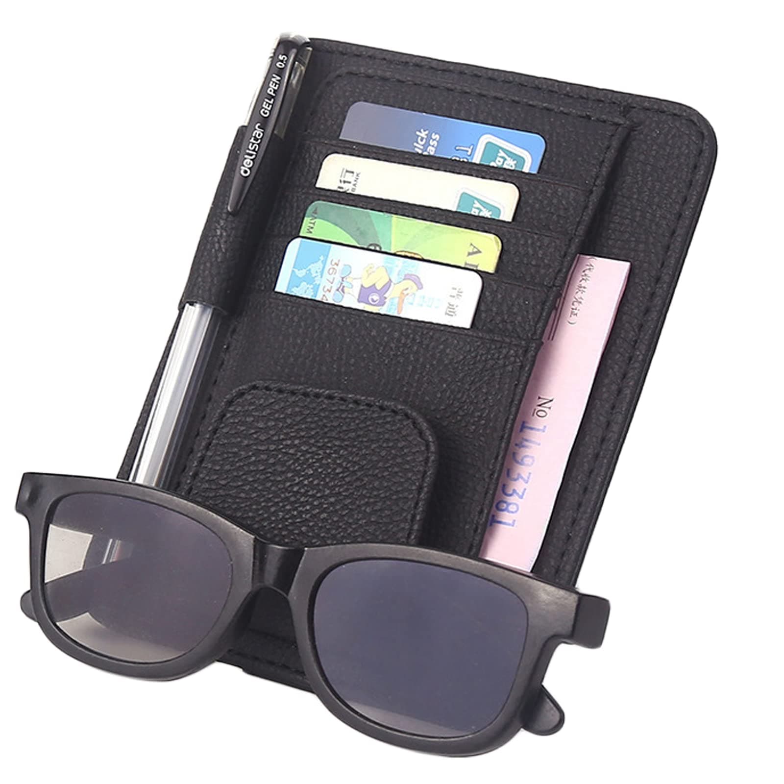 🚗🌞 WUDQIJI Auto Sonnenblende Organizer - Multifunktional & Langlebig! 📱🔑