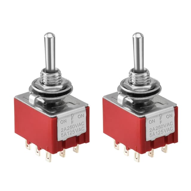 🔥 Super Deal: Heschen Miniatur-Kippschalter, MTS-303, 2 Stück! 🔥