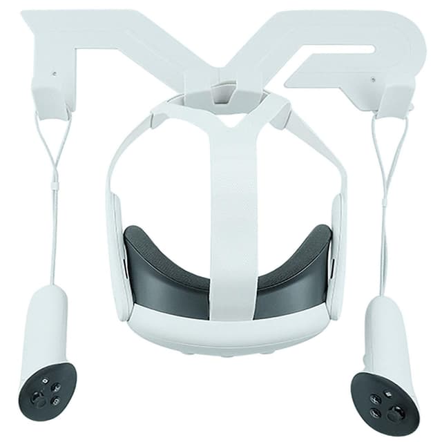 Wandhalterung für VR Headset und Controller 🎮 Aufbewahrung Ständer Haken (weiß)